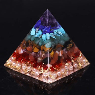 7 Chakra Healing Orgonite Pyramid-Your Soul Place